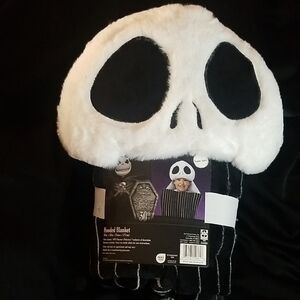 Nightmare Before CHRISTMAS Kids Jack SKELLINGTON Hooded Blanket 30TH ANNIVERSARY